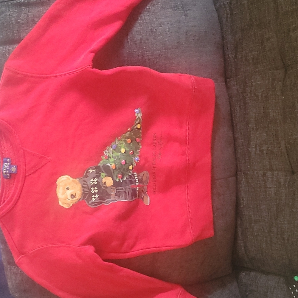 Ralph Lauren boys red crewneck size 5